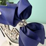 Tiara com Pérolas Azul Marinho