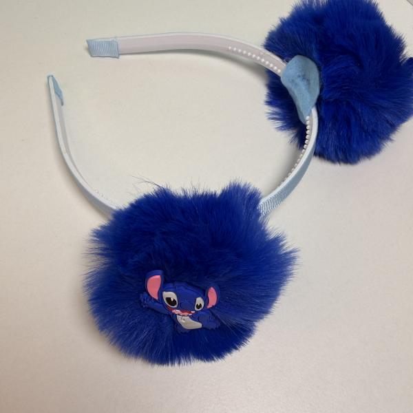 Tiara Pompom Temática Stitch
